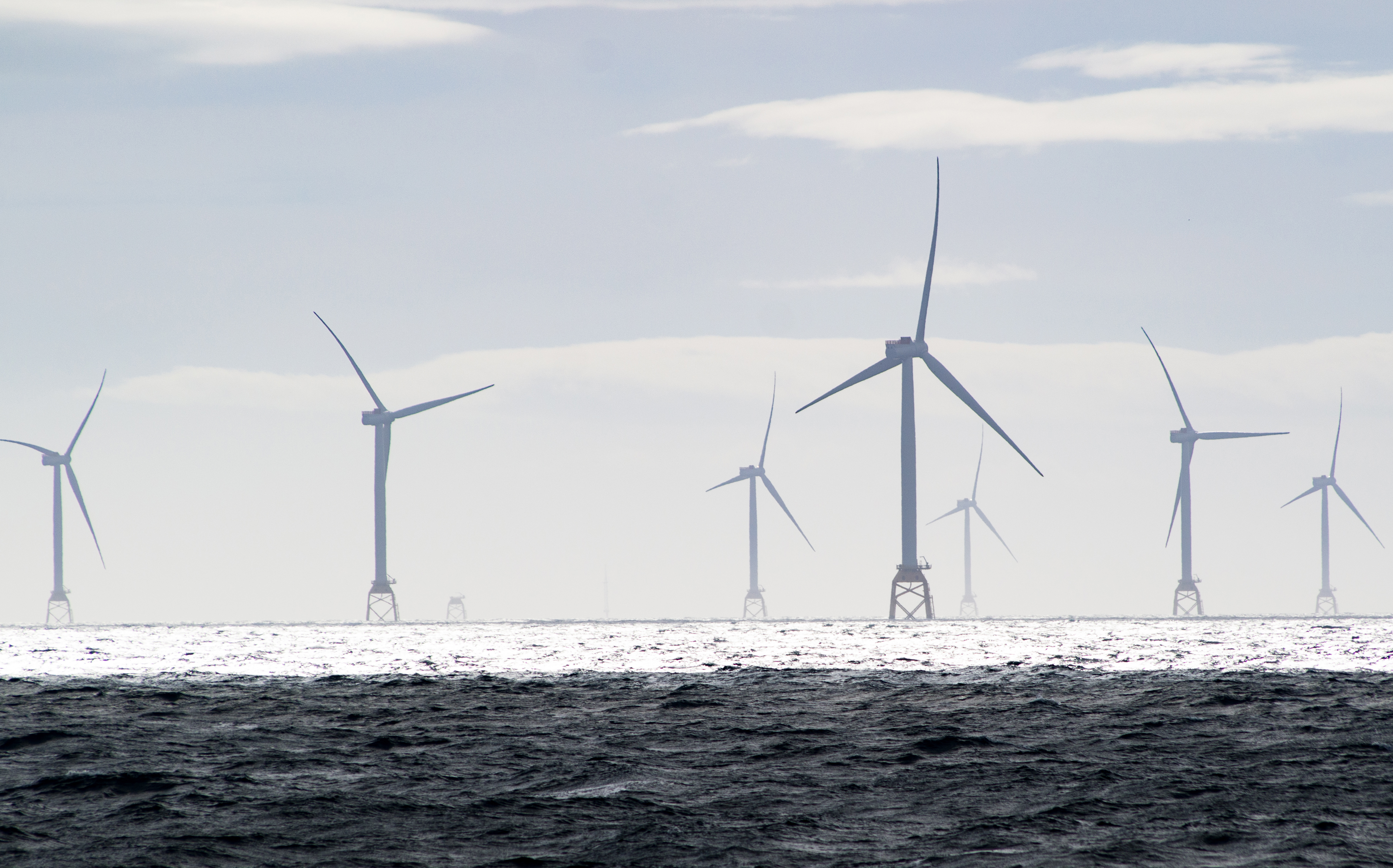 Wind turbines at Beatrice offshore wind farm